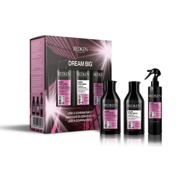 Redken Világosító ápoló ajándékcsomag Acidic
Color Gloss Dream Big