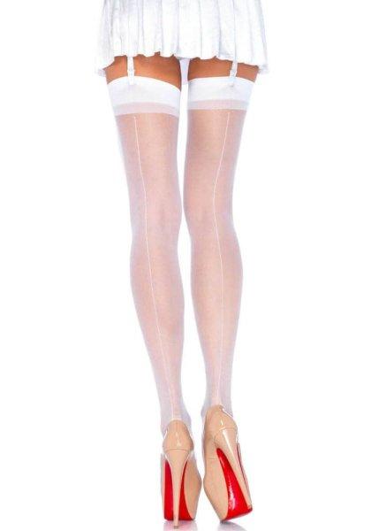  Sheer Stockings - WHITE - O/S - HOSIERY 