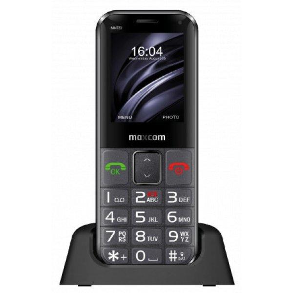 Maxcom MM730BB mobiltelefon, dual sim-es kártyafüggetlen, S.O.S gombbal Type-C
csatlakozóval fekete (magyar nyelvű menüvel)