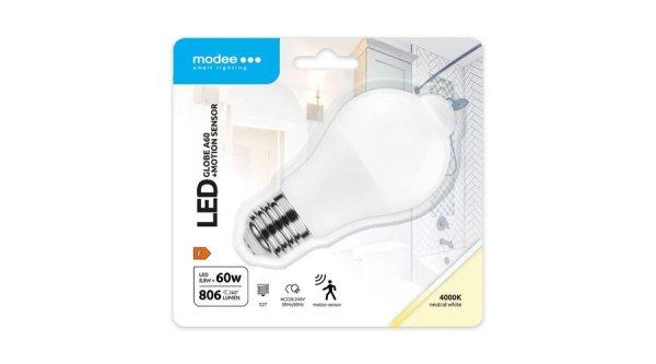 Modee LED Smart (PIR Sensor) mozgásérzékelős Globe (Gömb) A60 8,8W E27
4000K