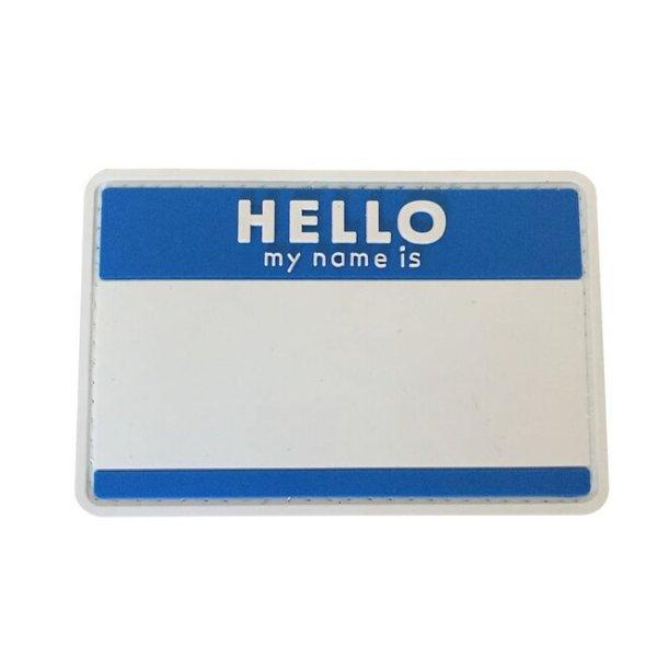 WARAGOD FELVARRÓ Hello My Name is PVC Patch Blue