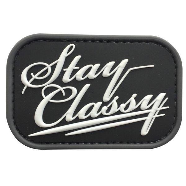 WARAGOD FELVARRÓ Stay Classy Swat PVC Patch Black and White