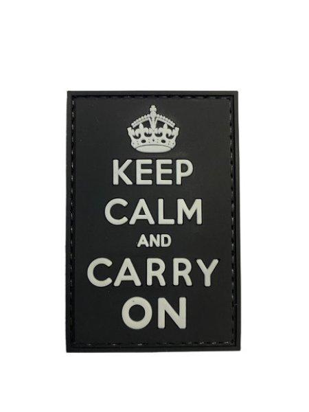 WARAGOD Keep Calm and Carry On PVC rátét