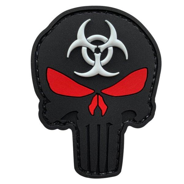 WARAGOD Tapasz 3D Punisher Biohazard 7.5x5.6cm