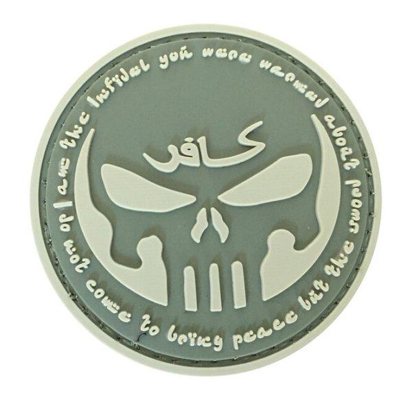 WARAGOD Tapasz 3D Round Infidel Punisher oliv 6cm