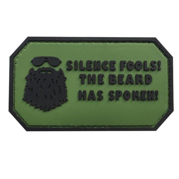 WARAGOD Silence Fools PVC rátét, zöld