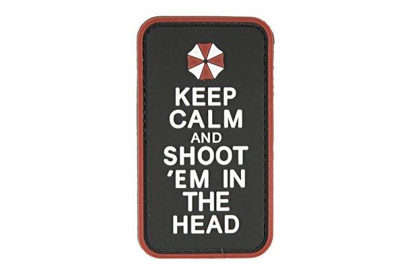 WARAGOD Tactical felvarró Keep Calm, fekete, 5 x 9cm