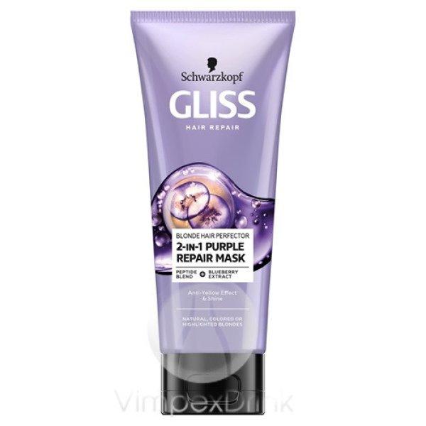 Gliss pakolás 150ml Blonde Perfector 2in1