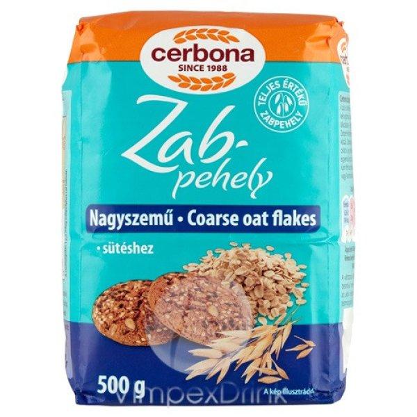 Cerbona zabpehely nagyszemű lapított 500g/10/