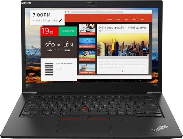 Lenovo ThinkPad T480s / i7-8650U / 24GB / 256 NVME / CAM / FHD Touch / EU /
Integrált / B / érintő képernyős használt laptop