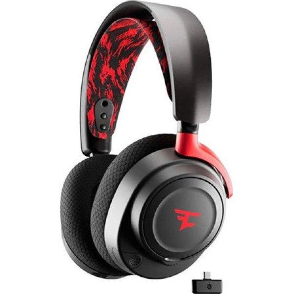 Steelseries Arctis Nova 7 Faze Clan Edition gaming fejhallgató headset
fekete-piros