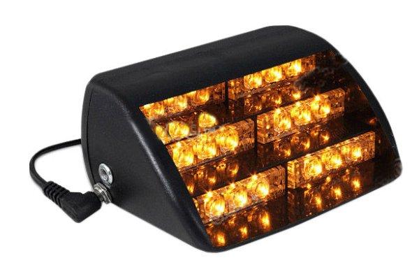 Sárga villogó szélvédőre 18 LED 12V