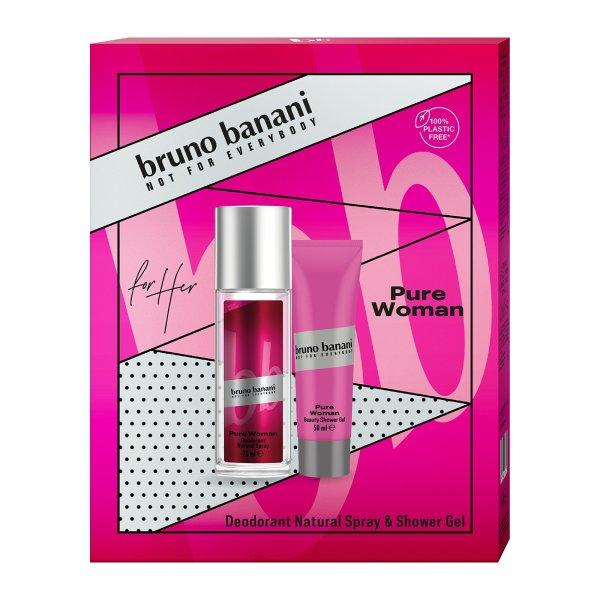 Bruno Banani Pure Woman - dezodor spray 75 ml + tusfürdő 50 ml