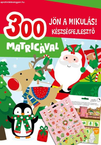 Jön a mikulás készségfejlesztő - 300 matricával