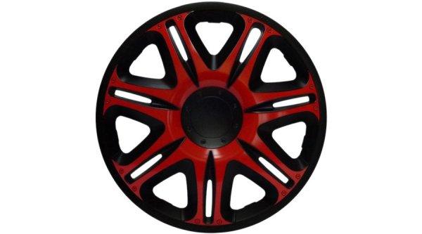 Dísztárcsa 16" Nascar Red-Black (4 darabos garnitúra)