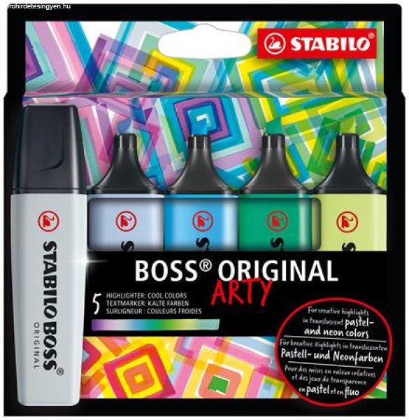 Szövegkiemelő készlet, 2-5 mm, STABILO "BOSS original Arty", 5
hideg szín