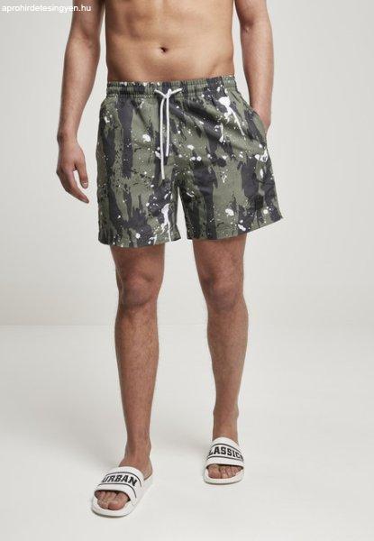 Urban Classics Pattern Swim Shorts white dot camo aop