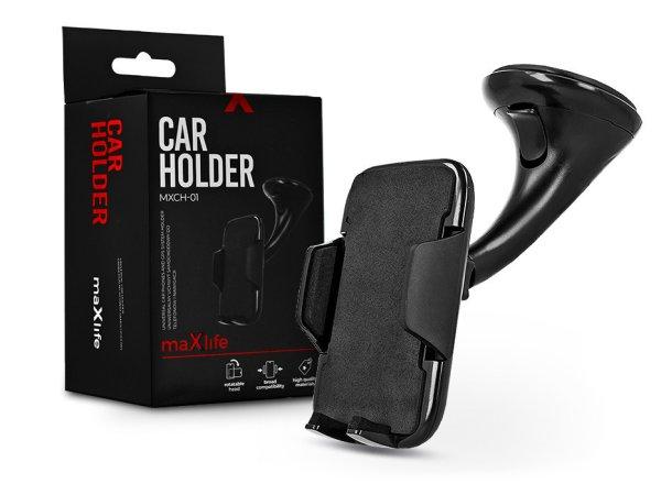 Maxlife univerzális műszerfalra/szélvédőre helyezhető PDA/GSM autós
tartó - Maxlife MXCH-01 Car Holder - fekete