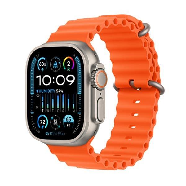 Apple Watch Ultra 2 GPS + Cellular, 49mm Titanium Case Orange Ocean szíjjal