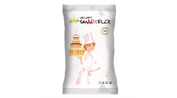 Smartflex Velvet fehér fondant massza vanília ízesítéssel 250 g