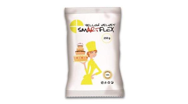 Smartflex Velvet citromsárga fondant massza vanília ízesítéssel 250 g