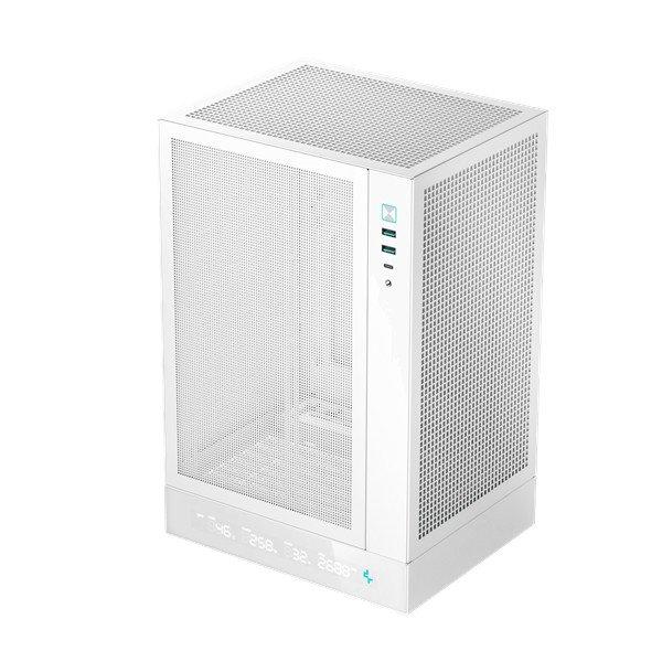 DeepCool Számítógépház - CH170 DIGITAL WH (fekete, Mini-ITX, 2xUSB3.0,
Type-C, fehér)