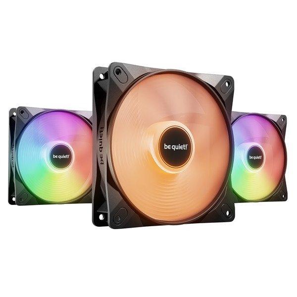 Be Quiet! Cooler 12cm - LIGHT WINGS LX 120mm PWM Triple-Pack (RGB, 1600rpm,
25,5dB, fekete)