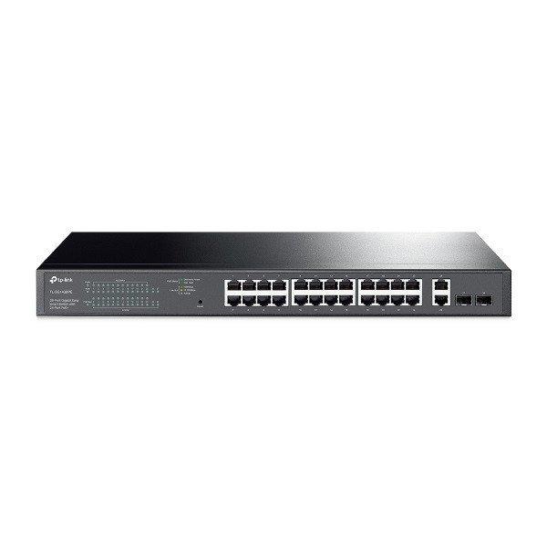 TP-Link Switch Easy Smart PoE - TL-SG1428PE JetStream™ (26 port 1Gbps; 24x
af/at PoE+ port; 2x SFP port; 250W)