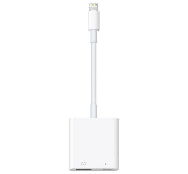 APPLE adapter kábel (USB 3.0+lightning aljzat - lightning, 12cm, kamera
csatlakoztatás) FEHÉR Apple IPAD 2, iPhone 5, iPhone 11