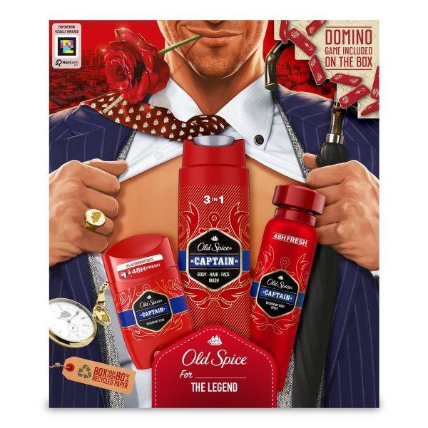 Old Spice Testápoló ajándékcsomag Captain Gentleman