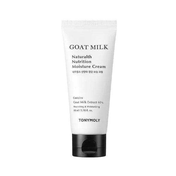 Tony Moly Hidratáló krém száraz és érzékeny
bőrre Goat Milk Naturalth Nutrition (Moisture Cream) 80 ml