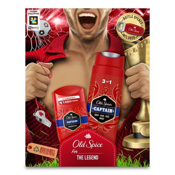 Old Spice Testápoló ajándékcsomag Captain Footballer