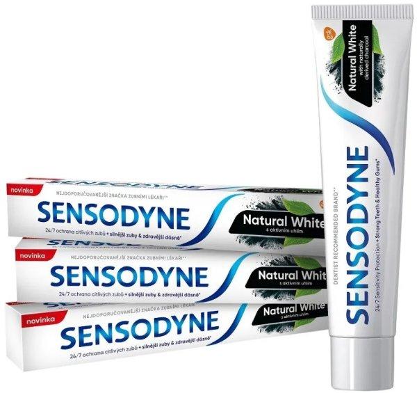 Sensodyne Fogkrém Natural White Trio 3 x 75 ml