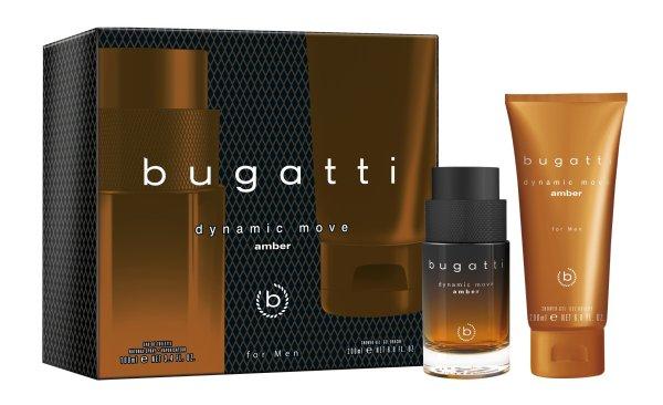 Bugatti Dynamic Move Amber - EDT 100 ml + tusfürdő 200 ml