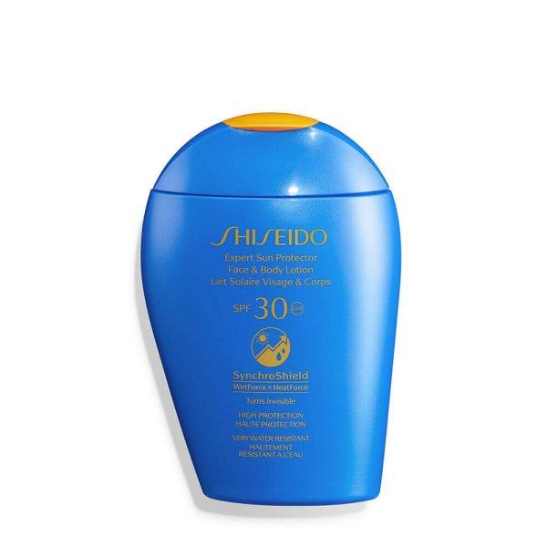 Shiseido Vízálló naptej SPF 30 Expert Sun Protector (Face & Body
Lotion) 150 ml