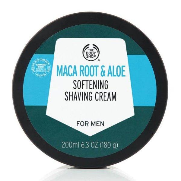 The Body Shop Lágyító borotvakrém Maca Root & Aloe (Shaving
Cream) 200 ml