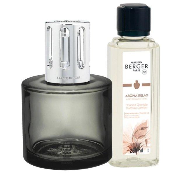 Maison Berger Paris Katalitikus lámpa ajándékszett Aroma Relax
szürke + utántöltő Édes Kelet 250 ml