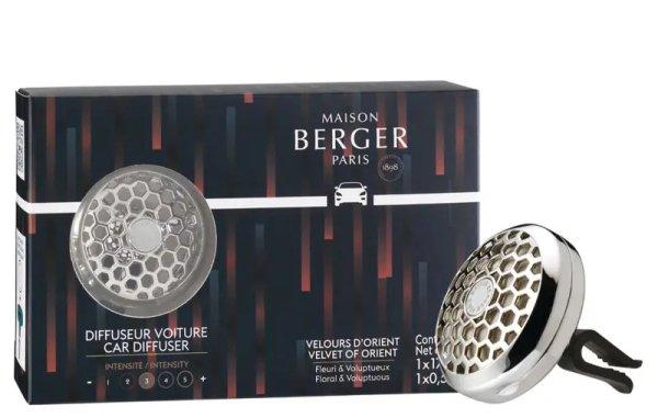 Maison Berger Paris Autóillatosító diffúzor Variation
króm Keleti bársony utántültő Velvet of Orient (Car
Diffuser)