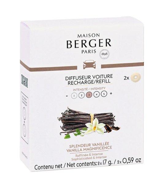 Maison Berger Paris Autóillatosító diffúzor
utántöltő Csodálatos vanília Vanilla Magnificence (Car
Diffuser Recharge/Refill) 2 db