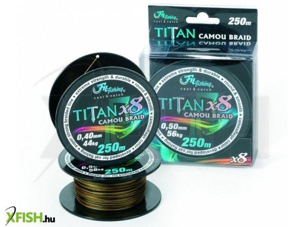 Filfishing Titan Camou Braid Harcsázó zsinór 250M 0,60Mm 65Kg