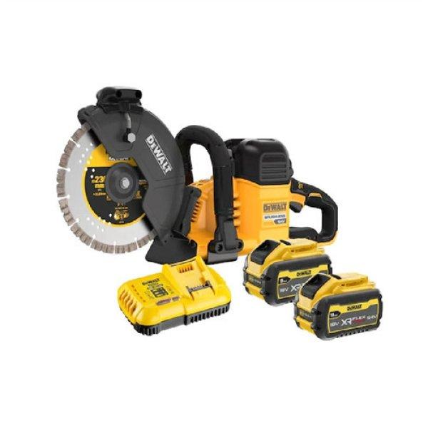 Dewalt DCS691X2-QW Akkus, 54V univerzális vágó, 1xtöltő, 2xakku (9.0Ah),
tárcsa