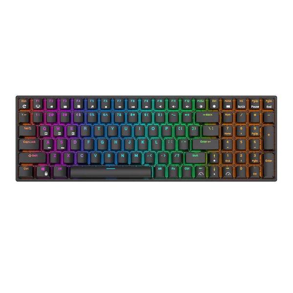 Wireless mechanical keyboard Royal Kludge RK100 RGB, Brown switch (black)