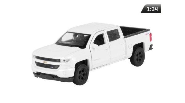 Makett autó, 1:34, Chevrolet Silverado 2017, fehér