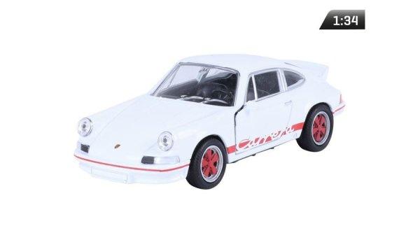 Makett autó, 1:34 1973 PORSCHE 911 CarrerRS, vörös és fehér (A83881)