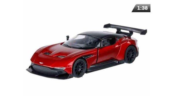 Makett autó, 1:38, Aston Martin Vulcan, piros