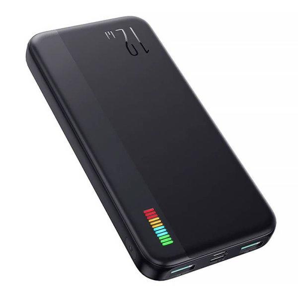 Káprázatos 12 W-os Power Bank 10000 mAh Joyroom JR-T016 (fekete)