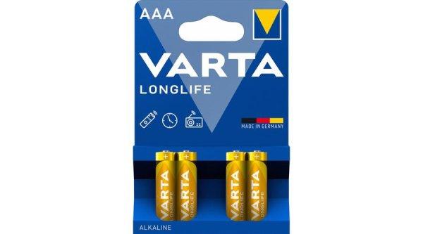 VARTA Longlife Alkáli mikro Tartós elem AAA B4