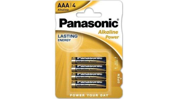 Panasonic ALKALINE Power mikro Tartós elem AAA LR06 B4