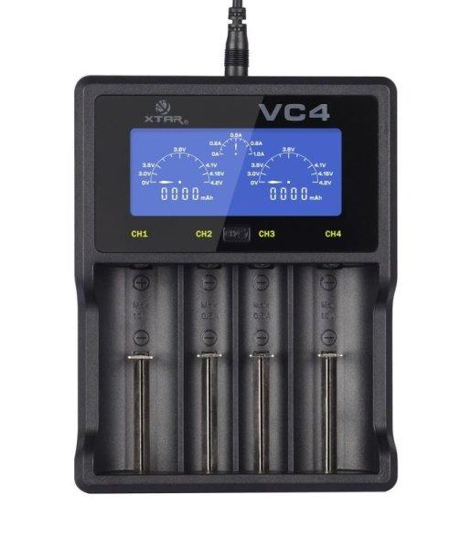 XTAR VC4 akkutöltő 4db lithium akkuhoz