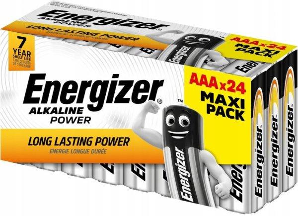 Energizer Alkaline Power AAA mikró alkáli elem LR03/24db MAXI PACK